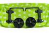 Foldable shopping trolley bag with wheels green