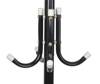 Standing clothes hanger stand - black